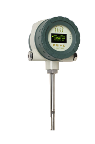 Flare gas measurement using thermal mass flowmeters