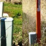 pedestal utility marker post