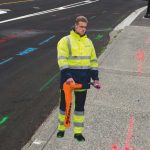 Electromagnetic utility locating equipment detecting underground gas lines