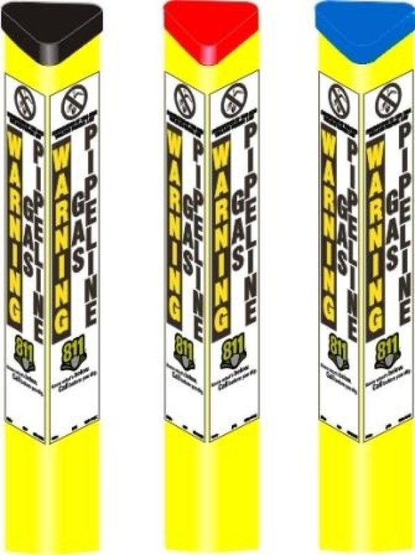 Tri View Posts Rhino Triview Post | Utility Marker Posts for Pipelines