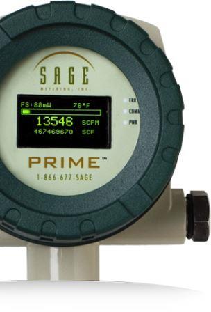 Sage Prime thermal mass flow meter