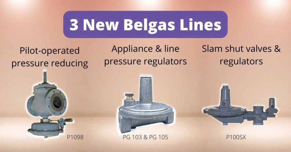 belgas regulator P1098, PG 103, PG 105, P100SX