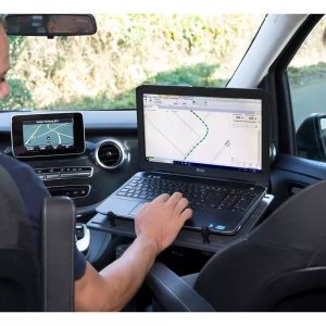 SeCuRi SAT software showing natural gas leak detection mapping results